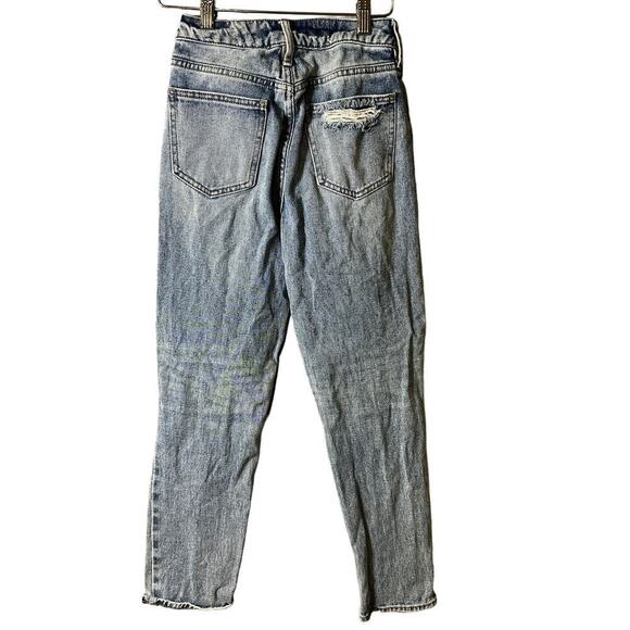 Pacsun Mom Jean Distressed light Wash Size 22 - Picture 2 of 5